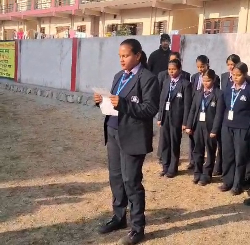Students of Brilliant Mount Sr. Sec. School, Dhaulakuan participating in activities during National Mathematics Day celebration.
